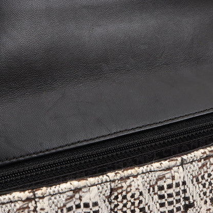 Chanel Around 2005 Made Tweed Cc Mark Plate Chain Shoulder Bag Black/Multi