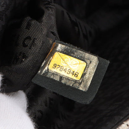 Chanel Around 2005 Made Tweed Cc Mark Plate Chain Shoulder Bag Black/Multi