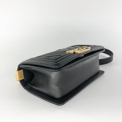 Small Boy Bag Black Lambskin Ruthenium hardware