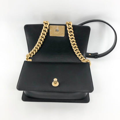 Small Boy Bag Black Lambskin Ruthenium hardware