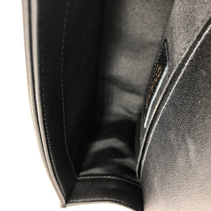 Small Boy Bag Black Lambskin Ruthenium hardware