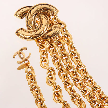 CHANEL Matelasse Stitch Cc Mark Chain Belt
