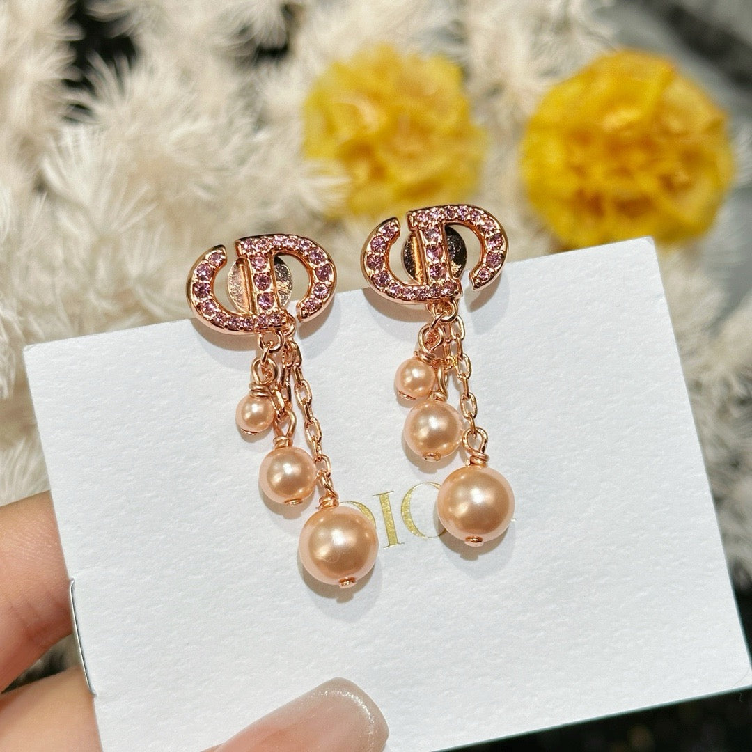 JW830 CD Navy Earrings
