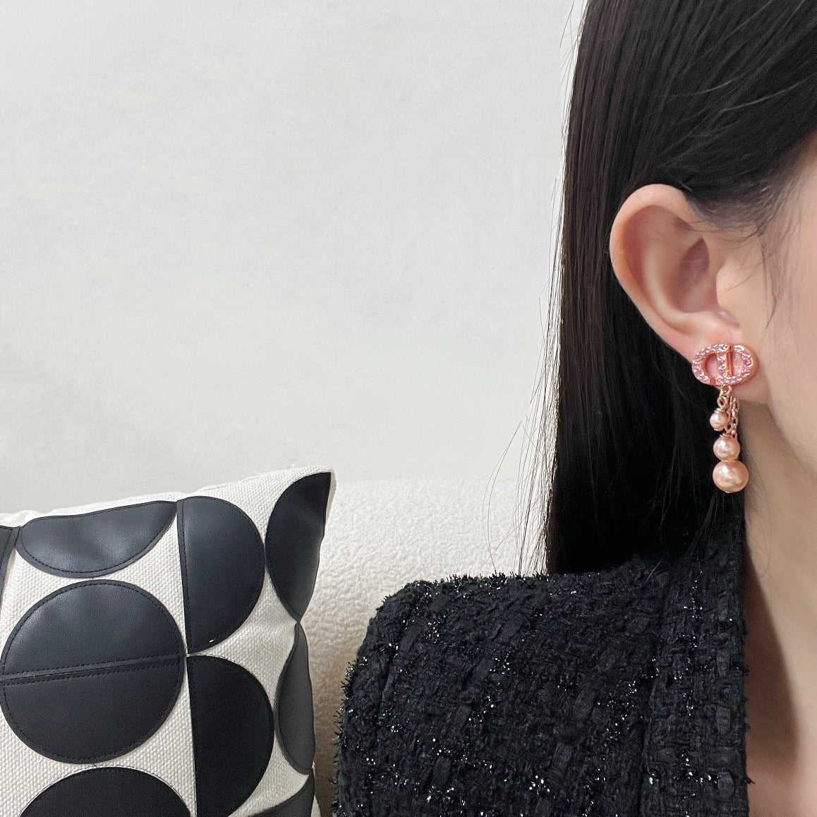 JW830 CD Navy Earrings