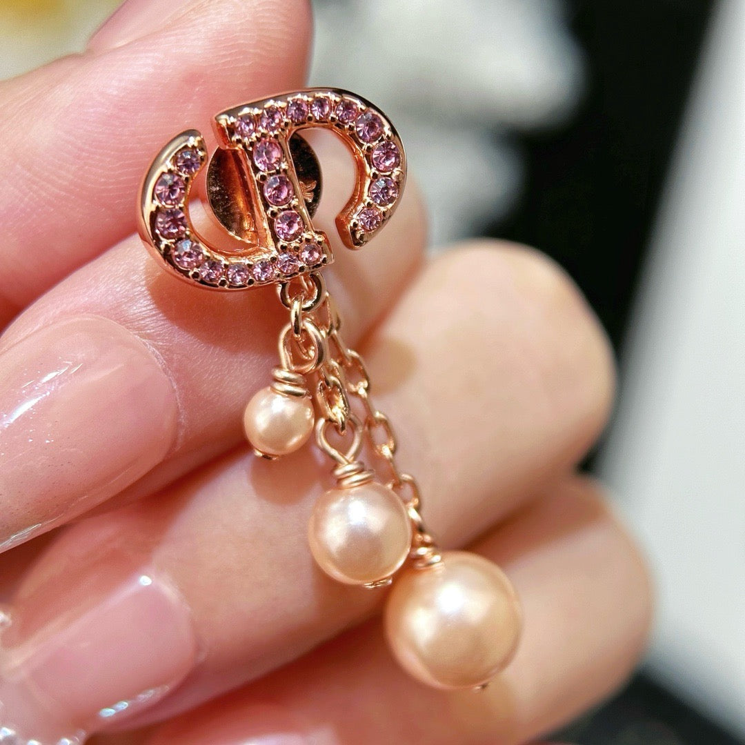JW830 CD Navy Earrings