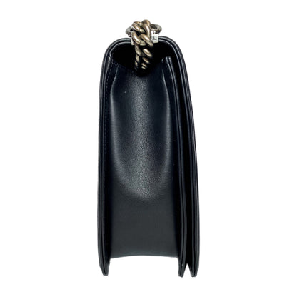 Chanel Black Large Chevron Boy Bag