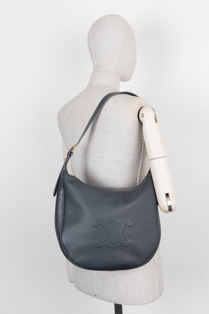 CELINE Medium Heloise Shoulder Bag Grey
