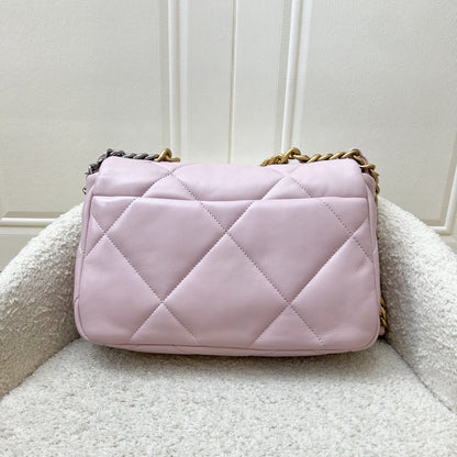 Chanel 19 Small Flap in 21S Rose Clair Light Pink Lambskin and 3-tone HW