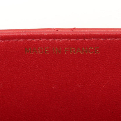Chanel Around 1991 Made Double Turn-Lock Logo Charm 2Way Bag Red