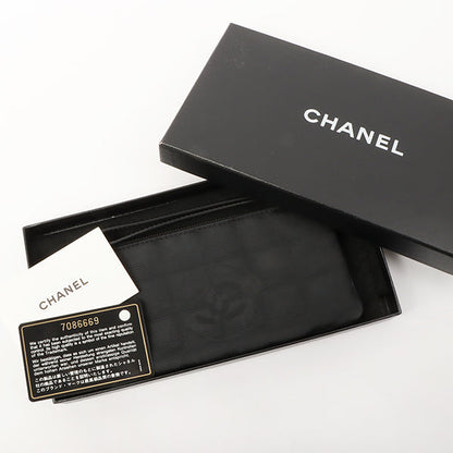 Chanel 2002 Made New Travel Line Nylon Coco Mark Pouch Black