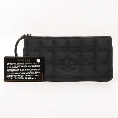 Chanel 2002 Made New Travel Line Nylon Coco Mark Pouch Black