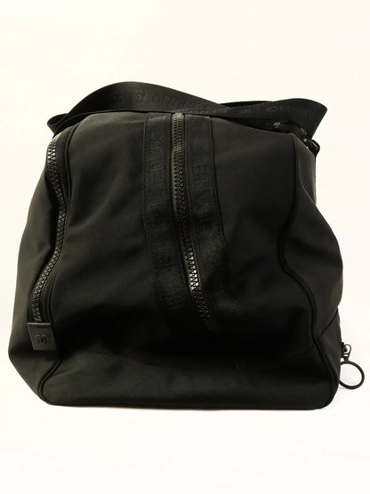 Chanel Around  Made Sport Line Nylon Logo Boston Bag Black