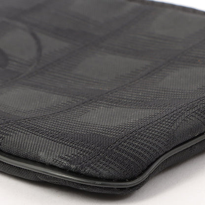 Chanel 2002 Made New Travel Line Nylon Coco Mark Pouch Black