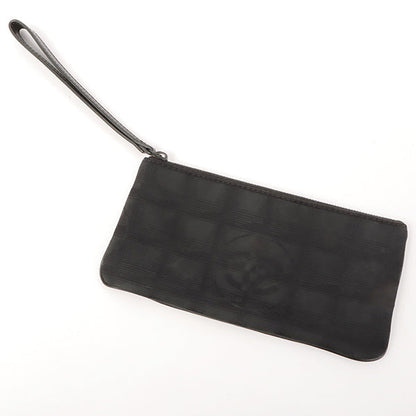 Chanel 2002 Made New Travel Line Nylon Coco Mark Pouch Black