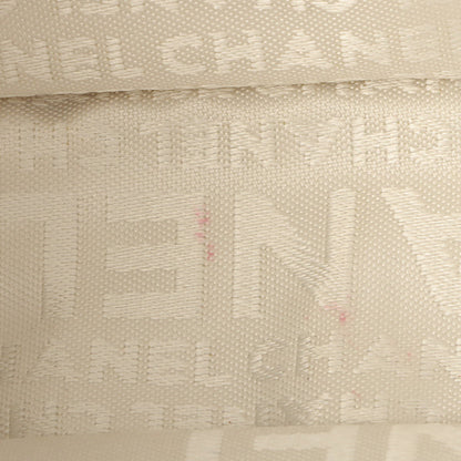Chanel Around 2003 Made Chain Design Flap 2.55 Button Shoulder Bag White