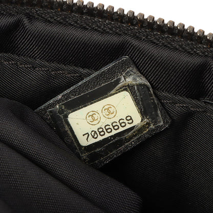 Chanel 2002 Made New Travel Line Nylon Coco Mark Pouch Black