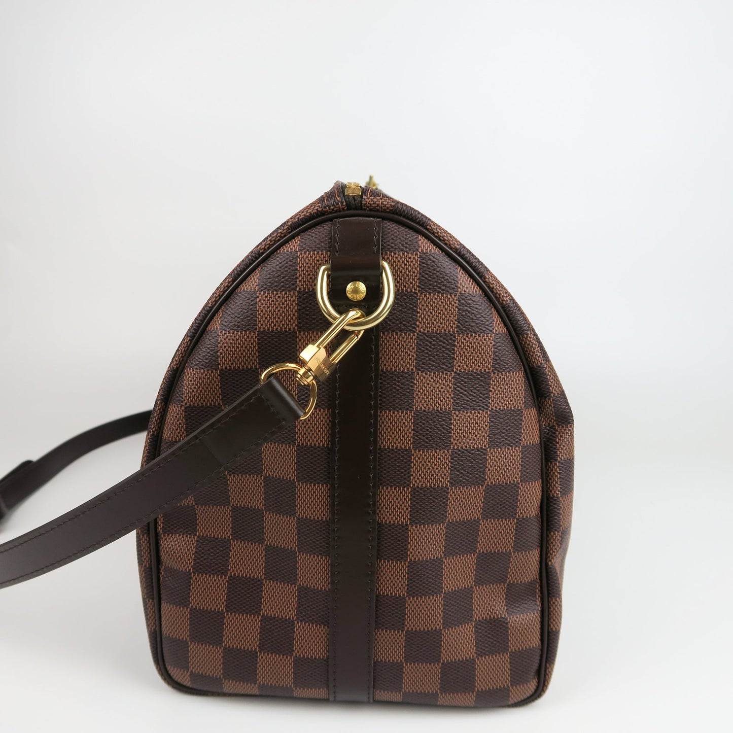 Louis-Vuitton Speedy 35 Bandouliere Damier Ebene Leather