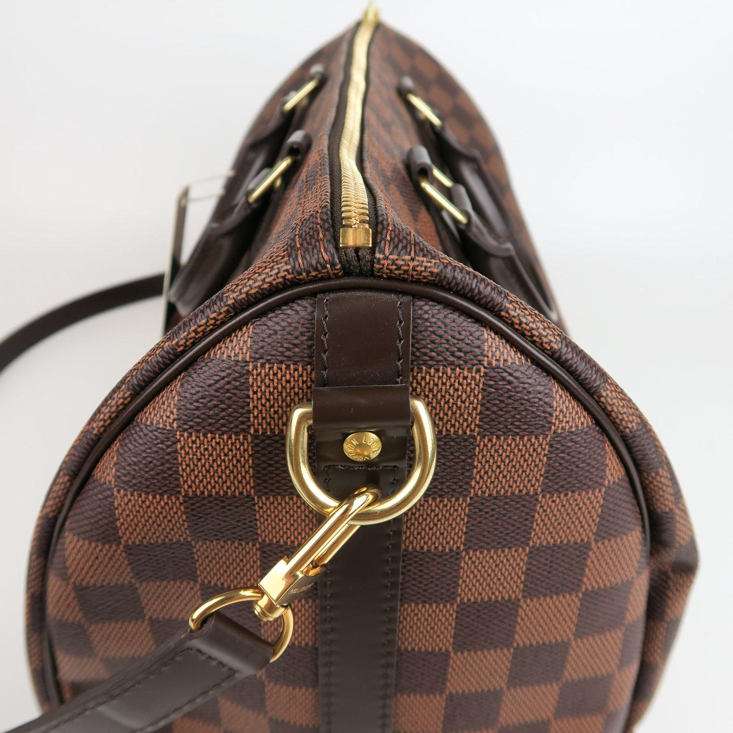 Louis-Vuitton Speedy 35 Bandouliere Damier Ebene Leather