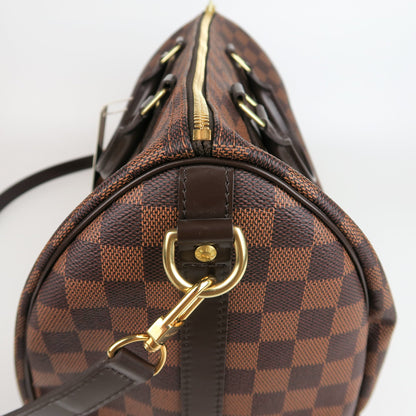 Louis-Vuitton Speedy 35 Bandouliere Damier Ebene Leather