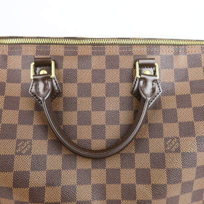 Louis-Vuitton Speedy 35 Bandouliere Damier Ebene Leather