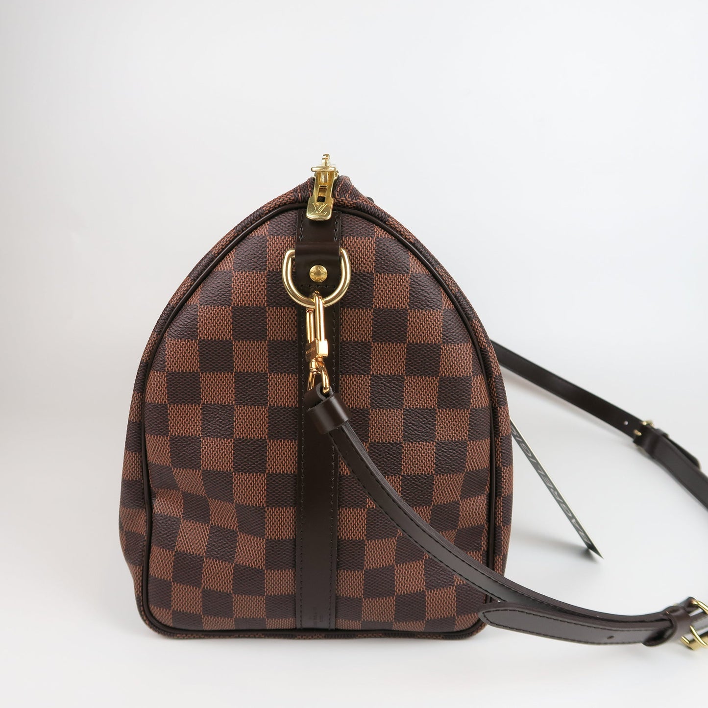 Louis-Vuitton Speedy 35 Bandouliere Damier Ebene Leather