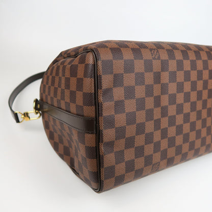 Louis-Vuitton Speedy 35 Bandouliere Damier Ebene Leather