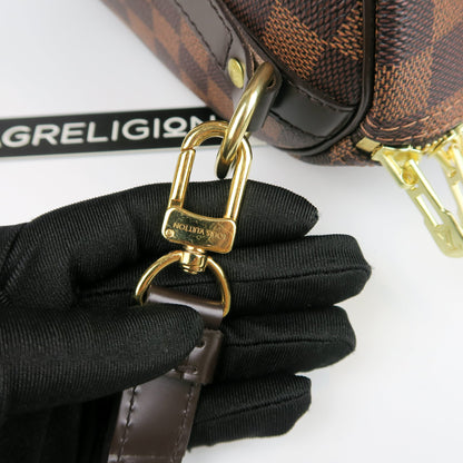Louis-Vuitton Speedy 35 Bandouliere Damier Ebene Leather