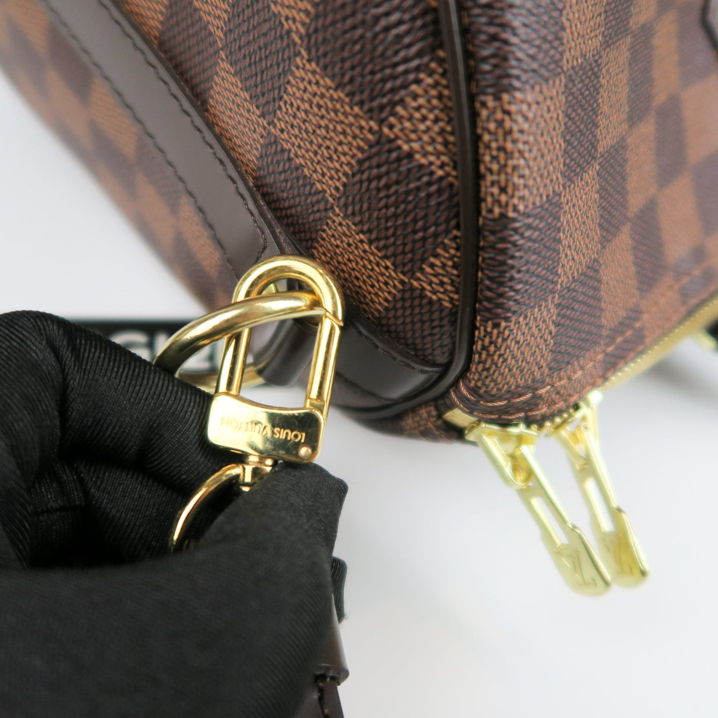 Louis-Vuitton Speedy 35 Bandouliere Damier Ebene Leather