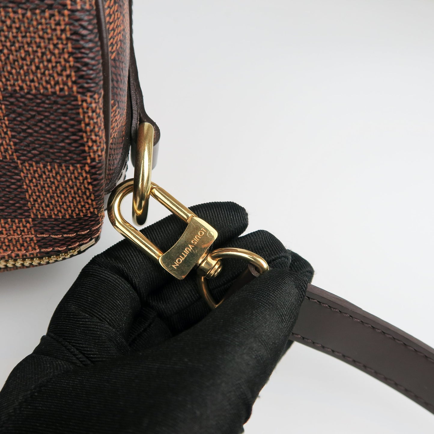 Louis-Vuitton Speedy 35 Bandouliere Damier Ebene Leather