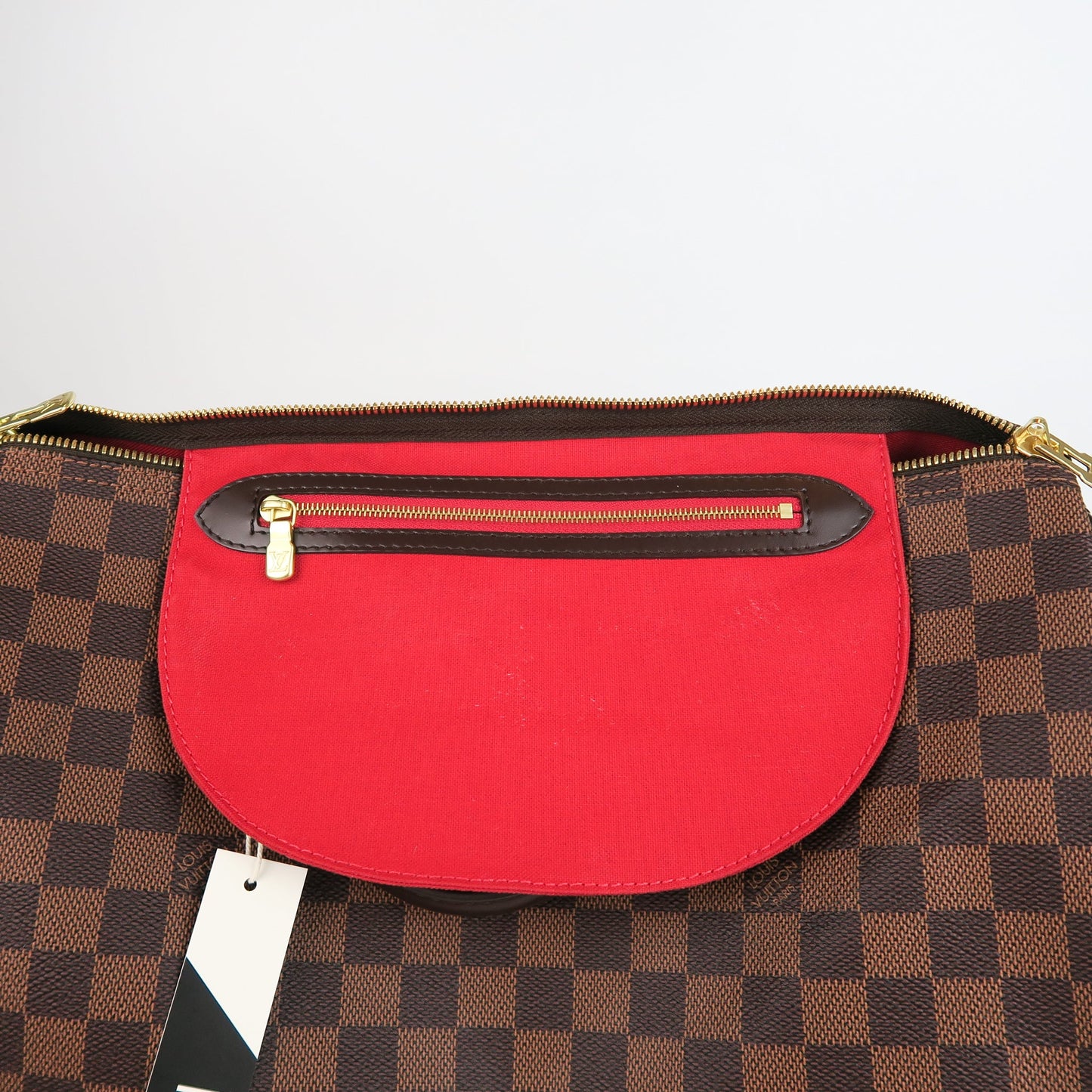 Louis-Vuitton Speedy 35 Bandouliere Damier Ebene Leather