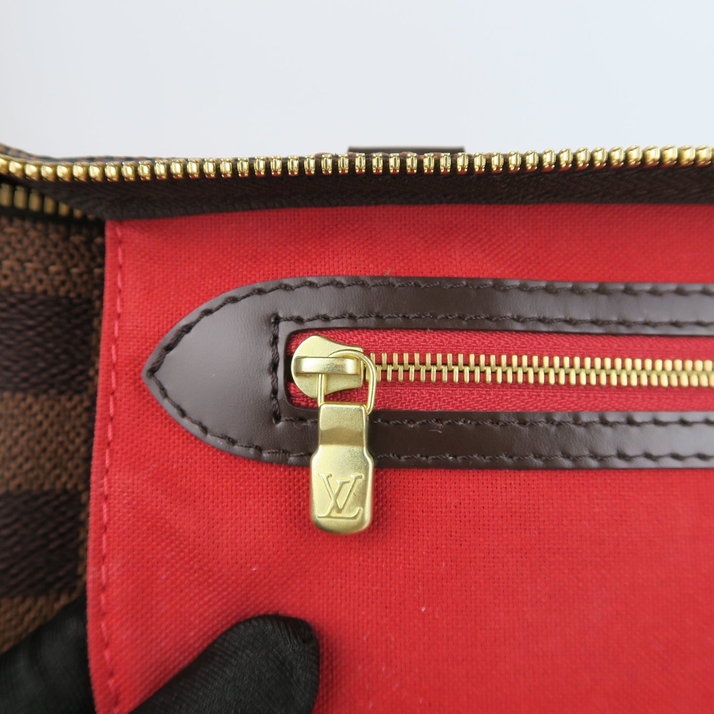 Louis-Vuitton Speedy 35 Bandouliere Damier Ebene Leather