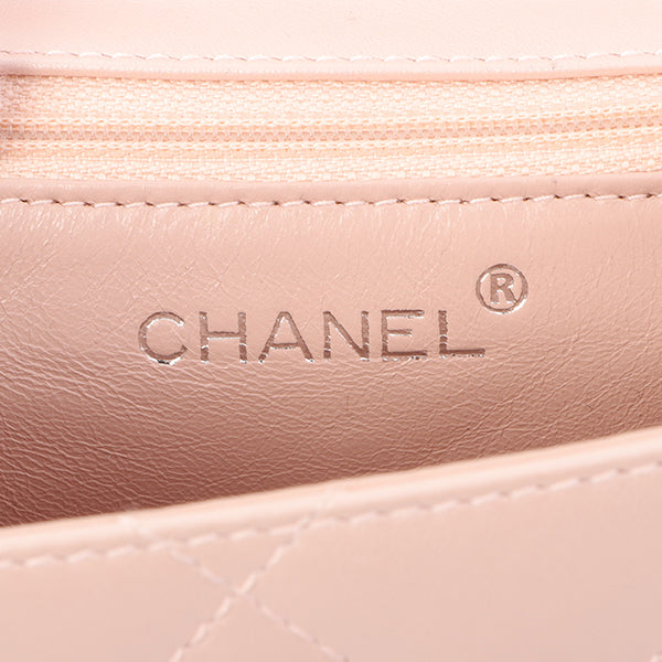 Chanel Around 2000 Made Turn-Lock Mini Top Handle Bag Pearl Pink