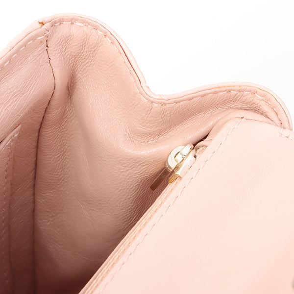 Chanel Around 2000 Made Turn-Lock Mini Top Handle Bag Pearl Pink