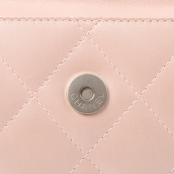 Chanel Around 2000 Made Turn-Lock Mini Top Handle Bag Pearl Pink