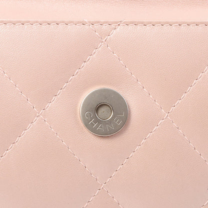Chanel Around 2000 Made Turn-Lock Mini Top Handle Bag Pearl Pink