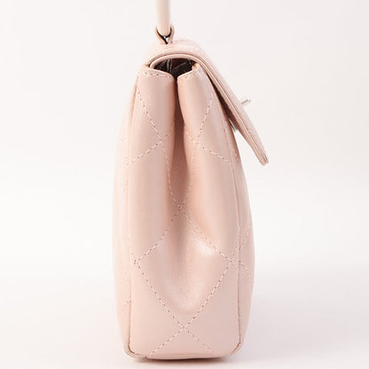Chanel Around 2000 Made Turn-Lock Mini Top Handle Bag Pearl Pink