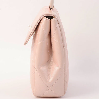 Chanel Around 2000 Made Turn-Lock Mini Top Handle Bag Pearl Pink