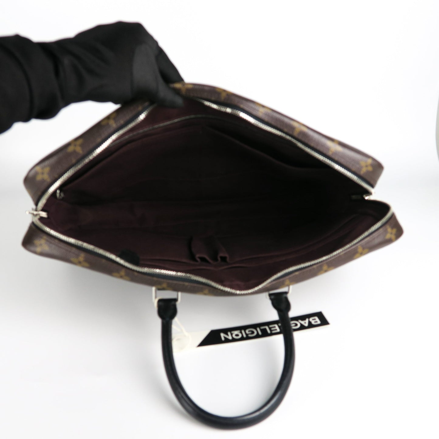 Louis-Vuitton Porte-Documents Voyage Monogram Leather Laptop bag