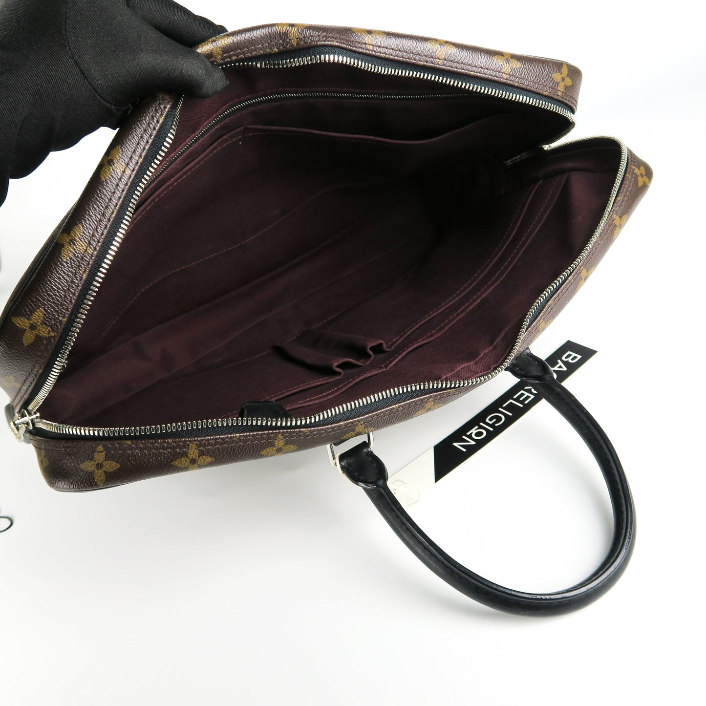 Louis-Vuitton Porte-Documents Voyage Monogram Leather Laptop bag