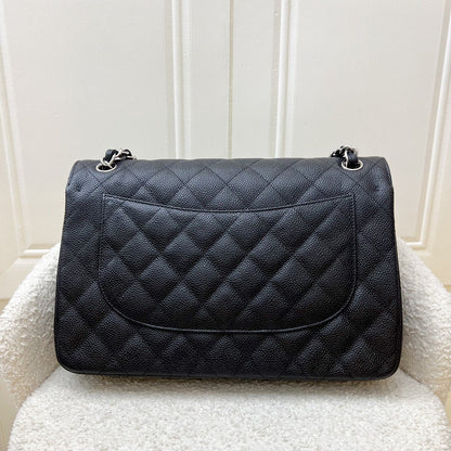 Chanel Jumbo Classic Flap DF in Black Caviar and SHW