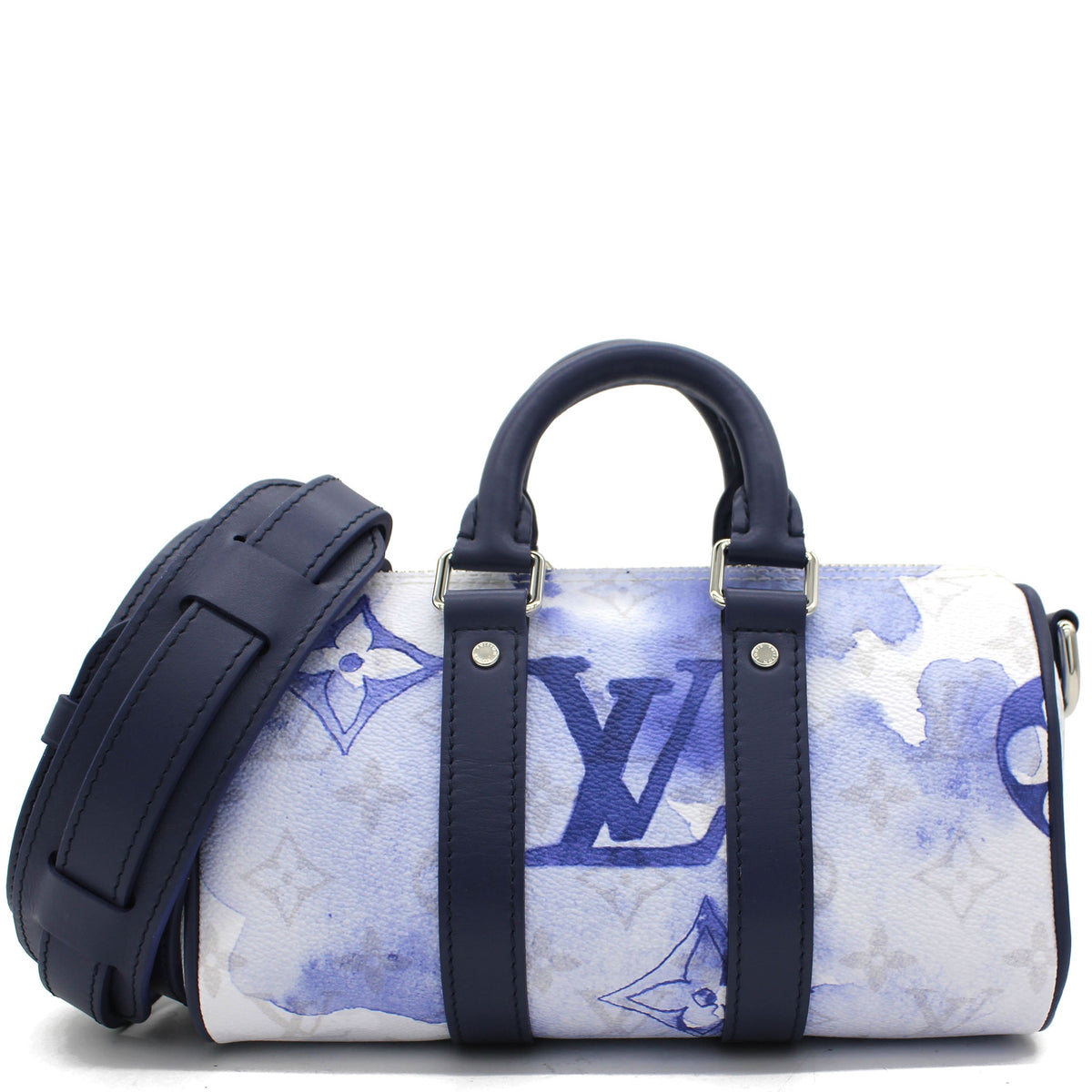 Louis-vuitton Monogram Watercolor Keepall XS Blue