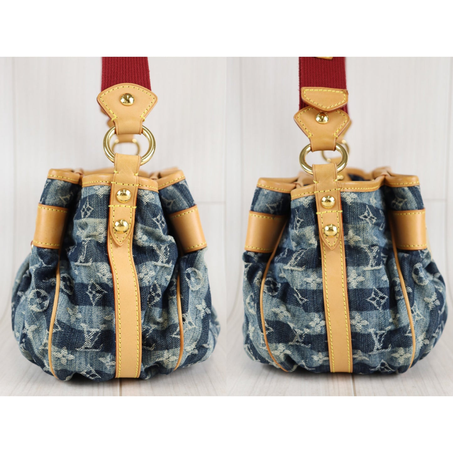 Rank A｜ LV Monogram Denim Shoulder Bag ｜090802
