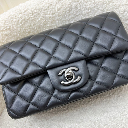 Chanel So Black Classic Mini Rectangle Flap in Black Lambskin and Black HW (Model: A69900)