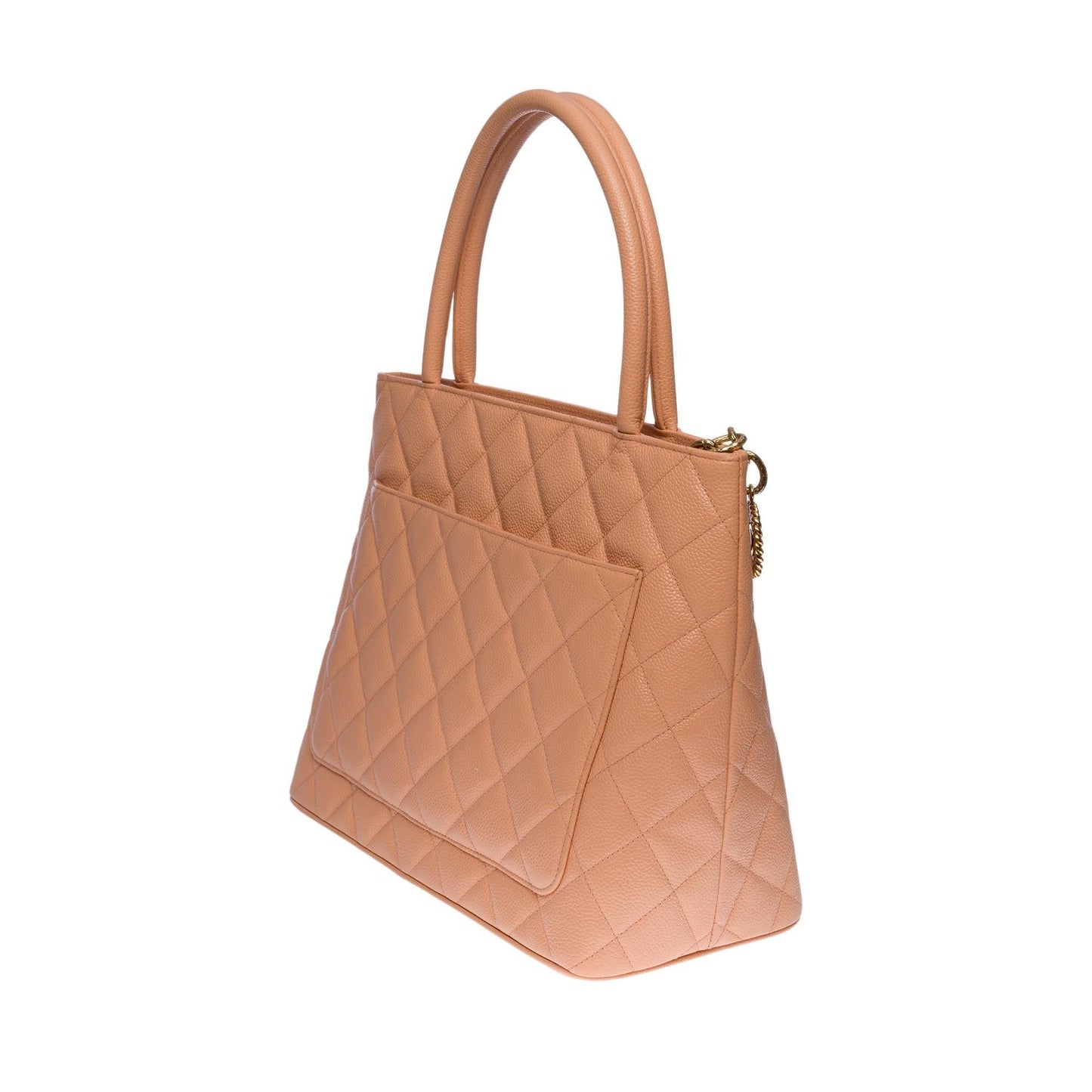 CHANEL Beautiful Cabas Medallion bag in salmon caviar leather, GHW