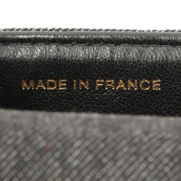 Chanel Around 1998 Made Denim Classic Flap Chain Bag Mini Black