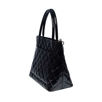 CHANEL Beautiful Cabas Medallion bag in black patent leather, SHW