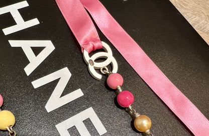 CHANEL Multicolor Beads Necklace