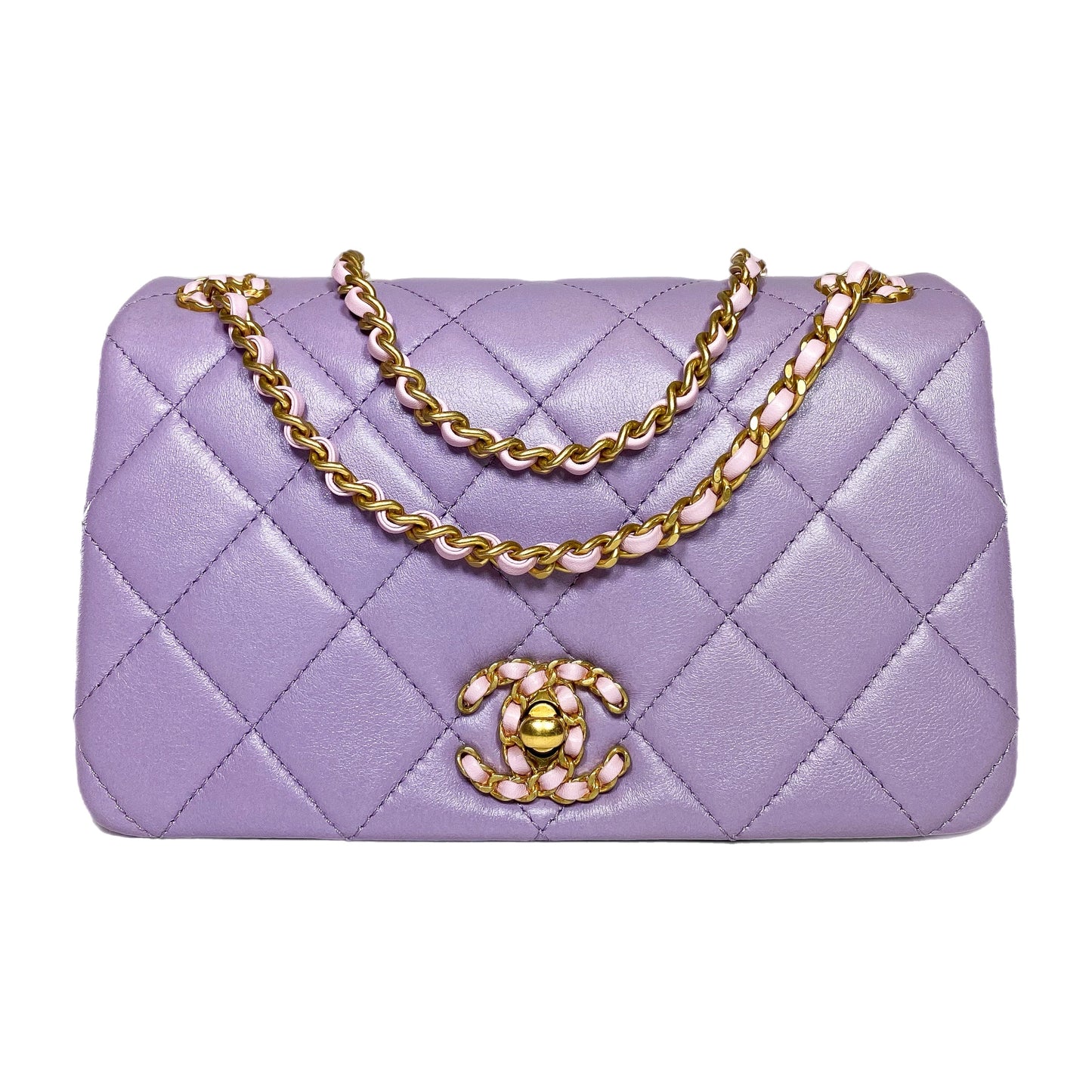 Chanel Lilac Quilted Small Flap Bag