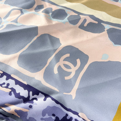 Chanel Silk Scarf Multi Colour