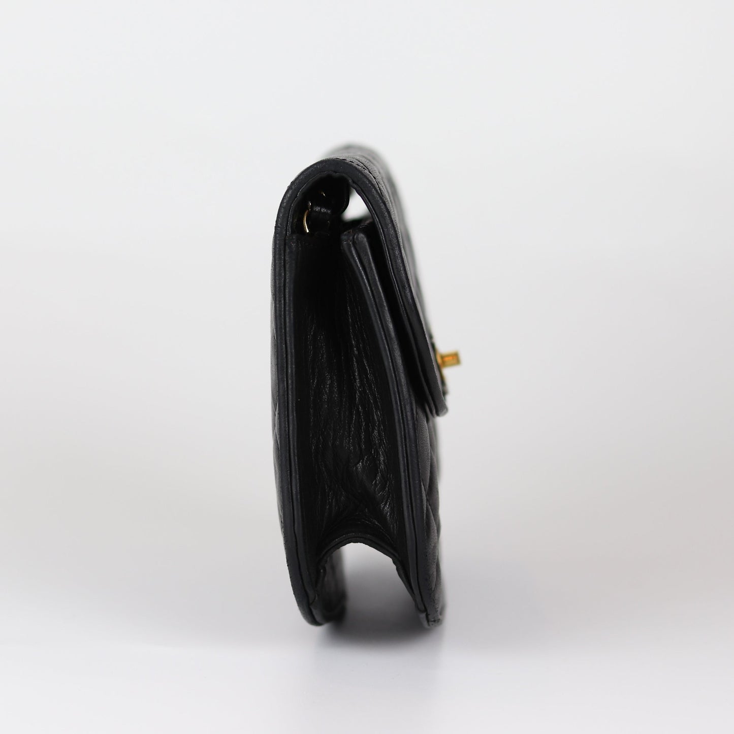Semi-Circle Black Quilted Lambskin Paris Limited Edition
